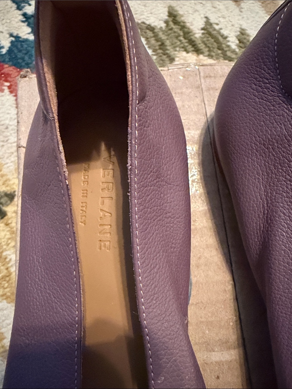 Everlane Leather Ballet Flats in Mauve - Picture 2 of 4